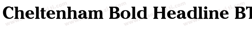 Cheltenham Bold Headline BT字体转换